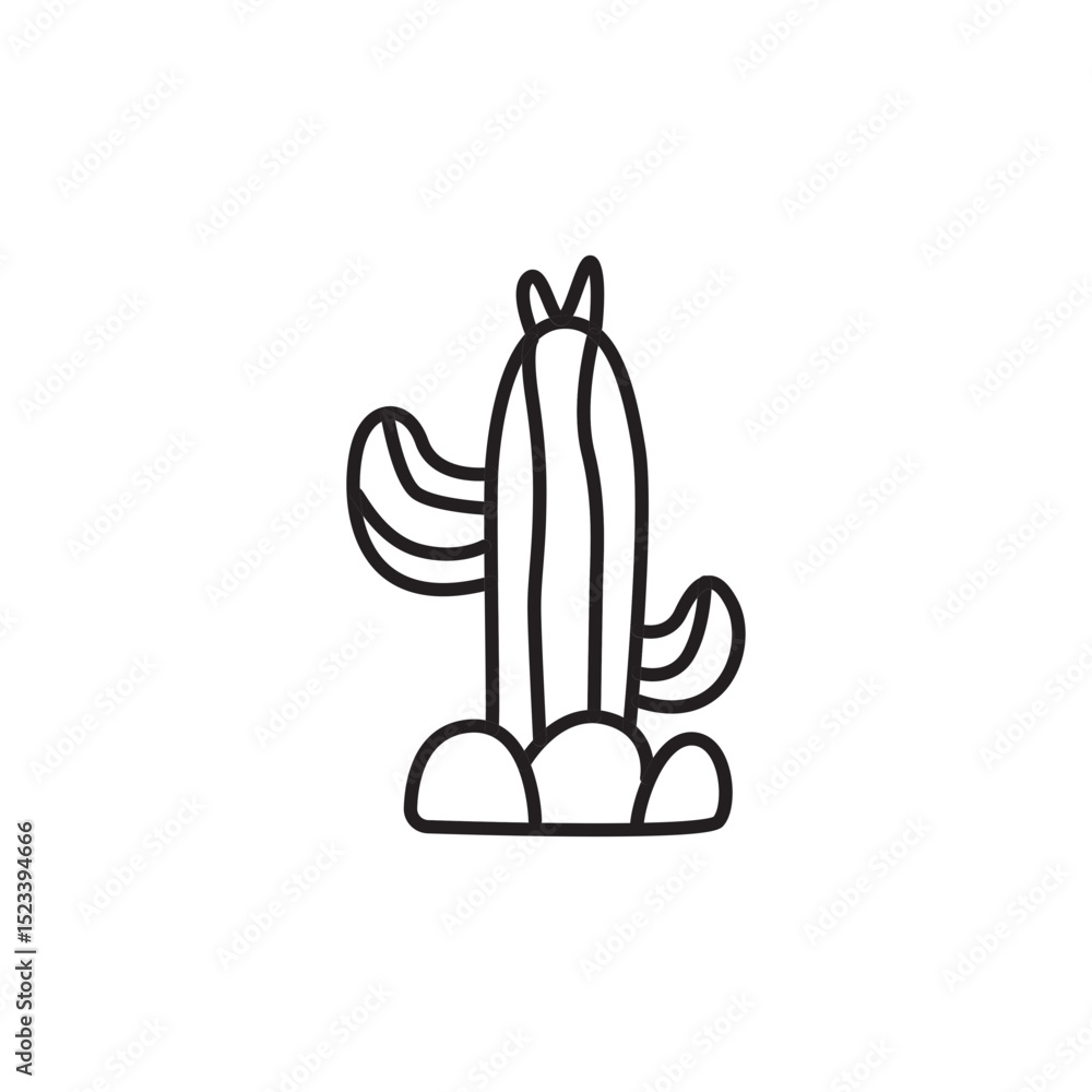 Fototapeta premium Cactus icon design vector illustration