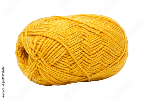Isolated Golden Yarn Ball S...