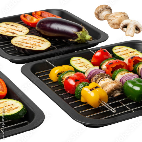 Isolated Grilled Vegetable ...