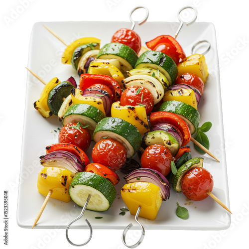 Isolated Grilled Vegetable ...