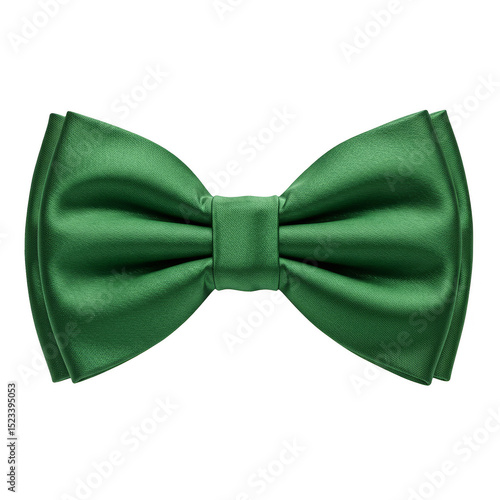 Isolated Green Velvet Bowti...