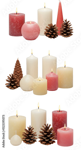 Isolated Group of Candles w...