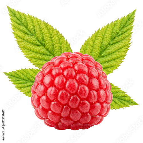 Isolated Juicy Raspberry Fr...