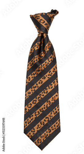 Isolated Leopard Print Stri...