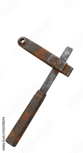 Isolated Old Rusty Metal Wr...