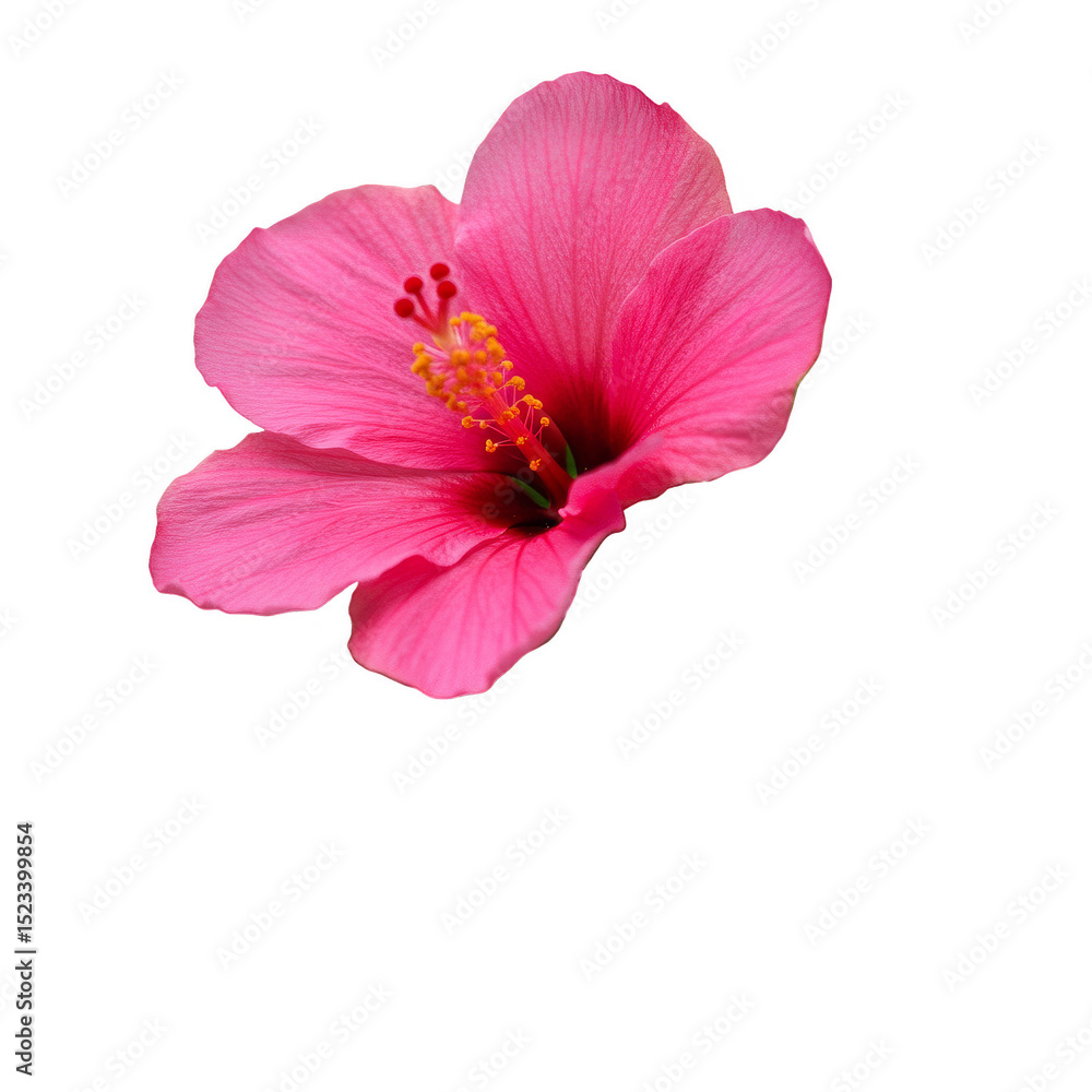 Isolated Pink Hibiscus Flower Blossom Tropical Floral on Transparent Isolated Pink Hibiscus Flower Blossom Tropical Floral on Transparent