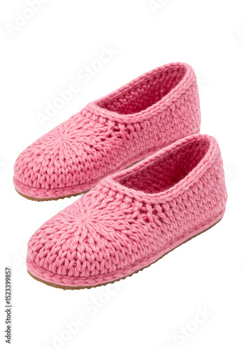 Isolated Pink Knitted Wool ...