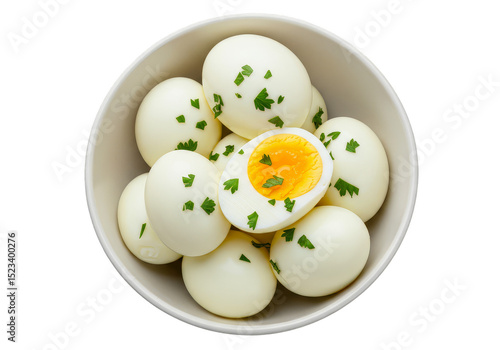 Isolated PNG Boiled Eggs wi...