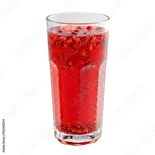 Wallpaper Mural Isolated Pomegranate Juice Glass Red Beverage in Transparent Background Torontodigital.ca