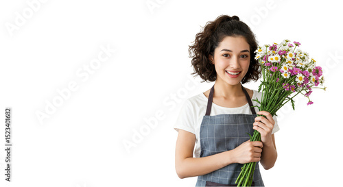 Isolated Portrait of Young ...