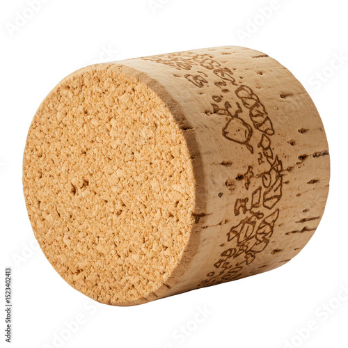 Isolated Round Cork Stopper...