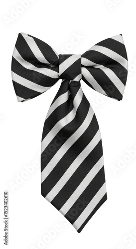 Isolated Shiny Striped Blac...