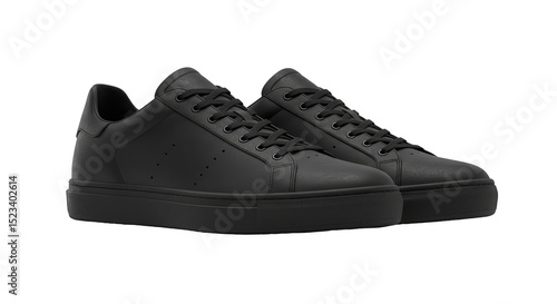 Isolated Shoe Sneakers Blac...