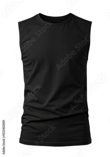 Isolated Sleeveless Black T...