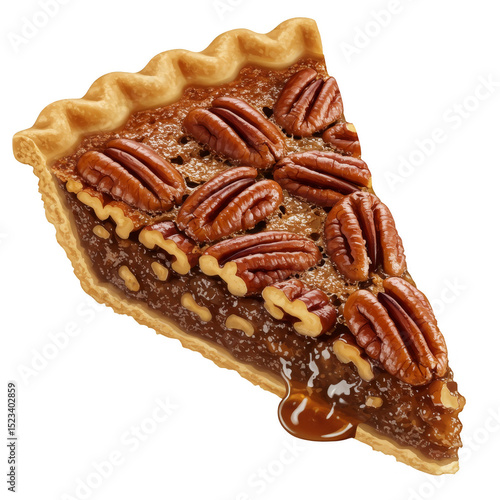 Isolated Slice Pecan Pie De...