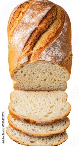 Isolated Sliced Loaf of Fre...