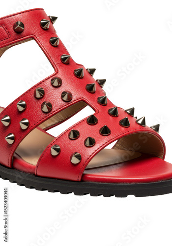 Isolated Spiked Red Sandal ...