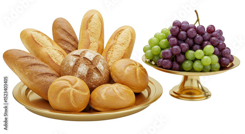 Isolated Still Life Breads ...