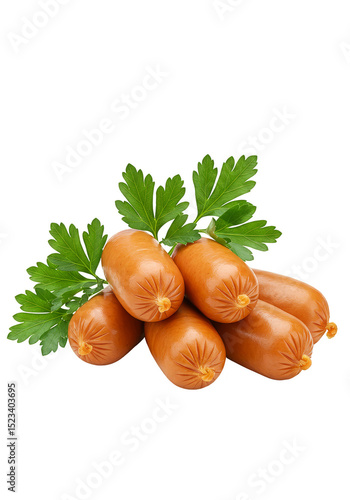 Isolated Still Life of Saus...