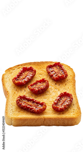 Isolated Toast Topped with ...
