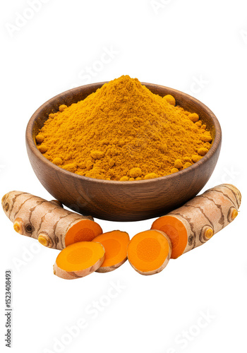Isolated Turmeric Spice Pow...