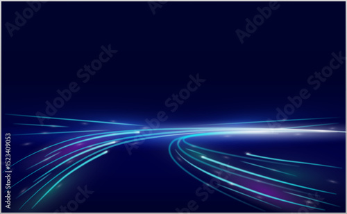 Abstract speed light hitech communication concept innovation background.