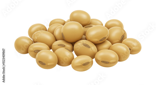 Pile of Soybeans on Transpa...