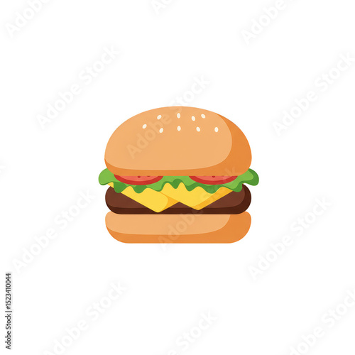 Pixel Illustration of Burge...