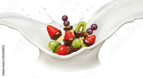 PNG Fresh Fruits Covered Wi...