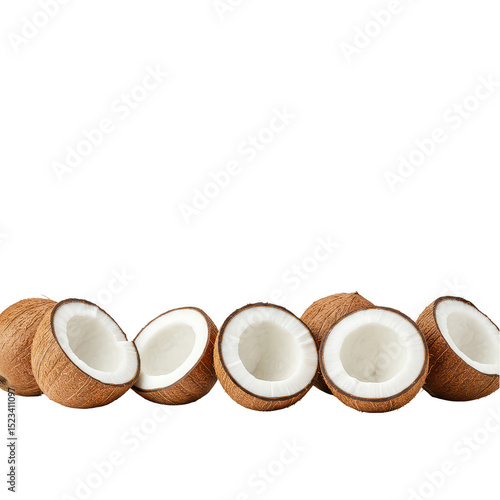 Realistic Image of Coconuts...