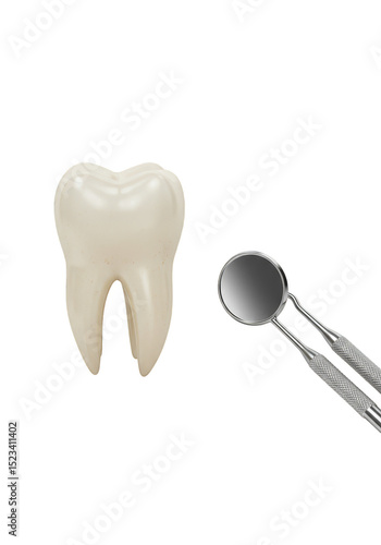 Realistic Tooth with Dental...