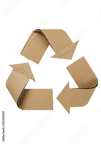 Recycle Cardboard Symbol on...