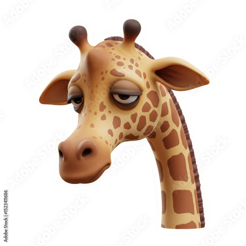 Sad Giraffe Cartoon Animal ...