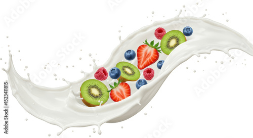 Splash of Milk with Fresh K...