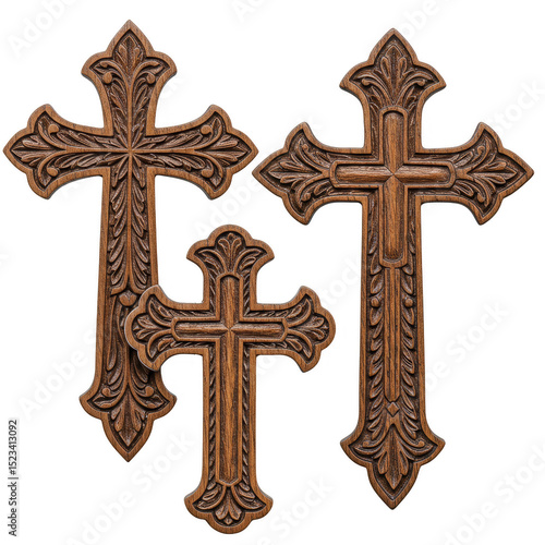 Wooden Carved Crosses Faith...