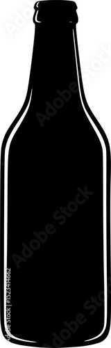 Whiskey silhouette,Beer bottle silhouette,Vodka Shot Icon illustration
