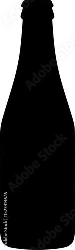 Whiskey silhouette,Beer bottle silhouette,Vodka Shot Icon illustration
