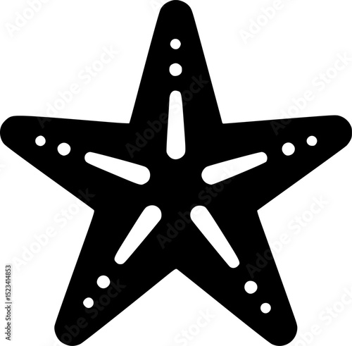 starfish silhouette,starfish vector icon design
