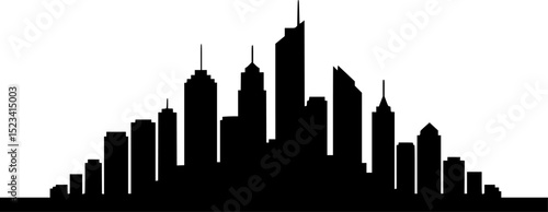 san francisco city skyline landmarks california black and white vector illustration, united states of america
