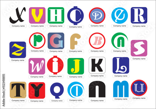 vector illustration of a colorful alphabet