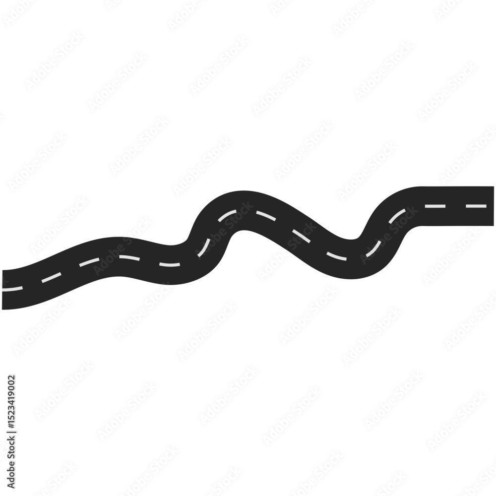 Fototapeta premium Roadmap Infographic Illustration.