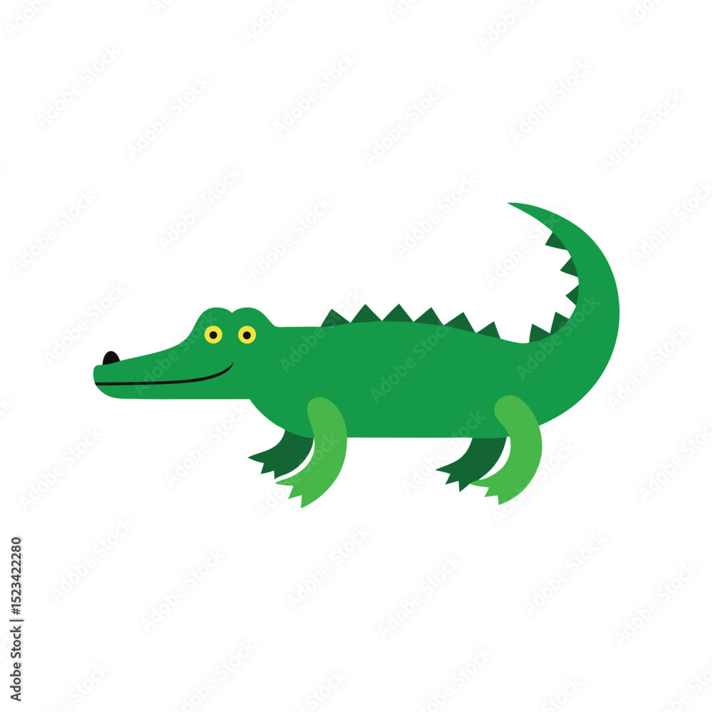 crocodile cartoon isolated on white crocodile cartoon isolated on white