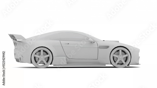 3d render of a modern car