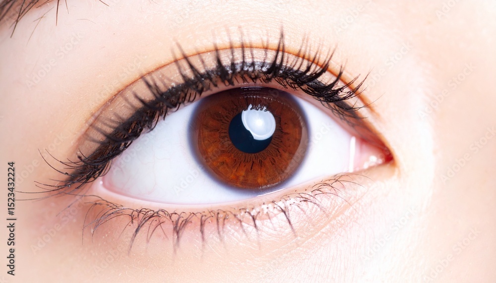 Obraz premium アジアンビューティー(瞳のアップ)