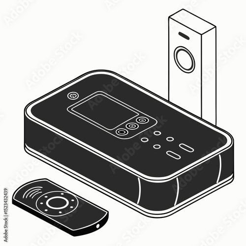 Smart home security system doorbell intercom remote control