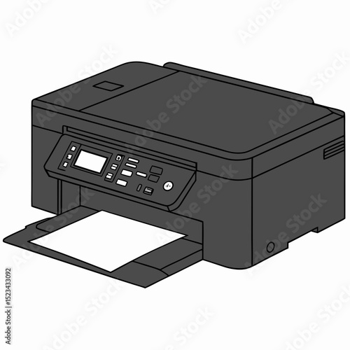 Modern all in one printer inkjet office technology device