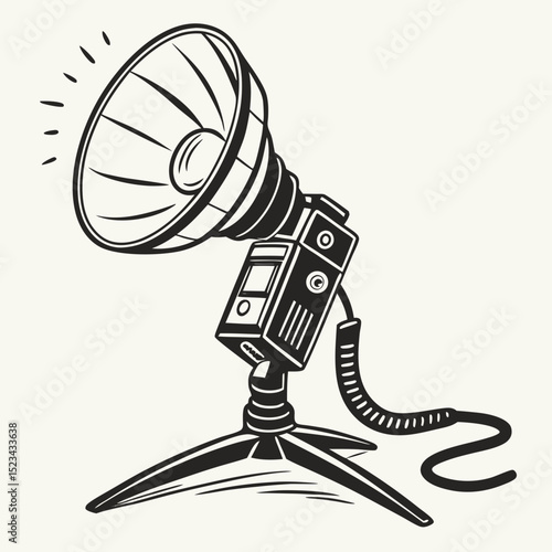 Vintage studio photography flash lighting equipment