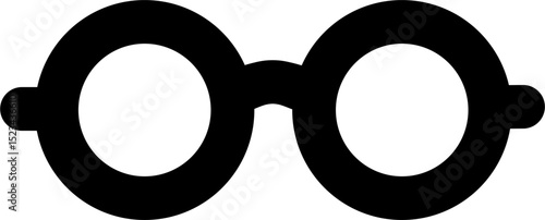Round glasses or reading eyeglasses line art icon. Perfect for apps and websites