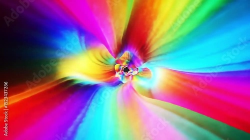 Wallpaper Mural Seamless colorful abstract waves tunnels background.  Generative AI. Torontodigital.ca