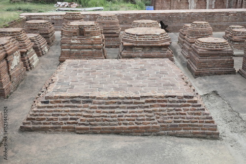 Ruins of Ancient Nalanda University in Bihar, India
